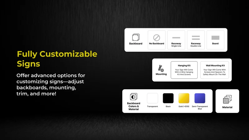 Zepto Sign Customizer