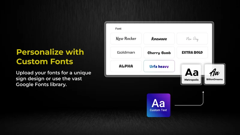 Zepto Sign Customizer