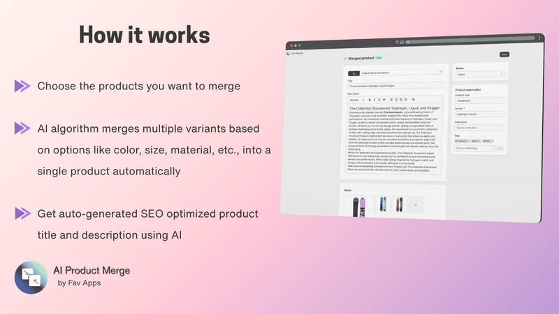 Fav AI Merger ‑ Merge Products