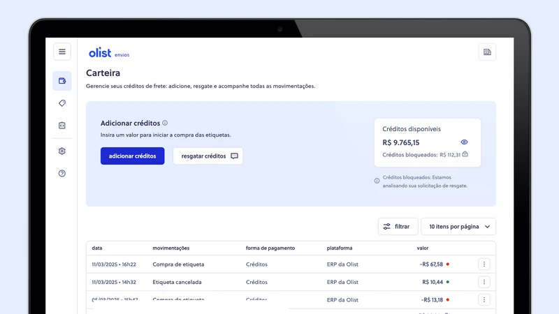 Envios da Olist