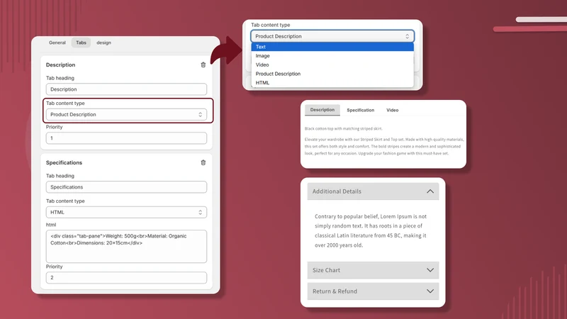 CI Product Tabs