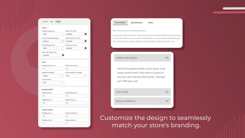 CI Product Tabs