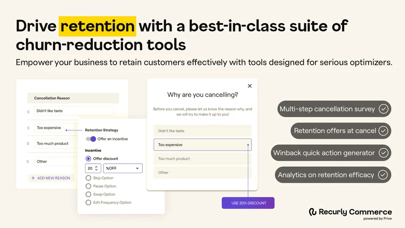 Recurly Commerce Subscriptions