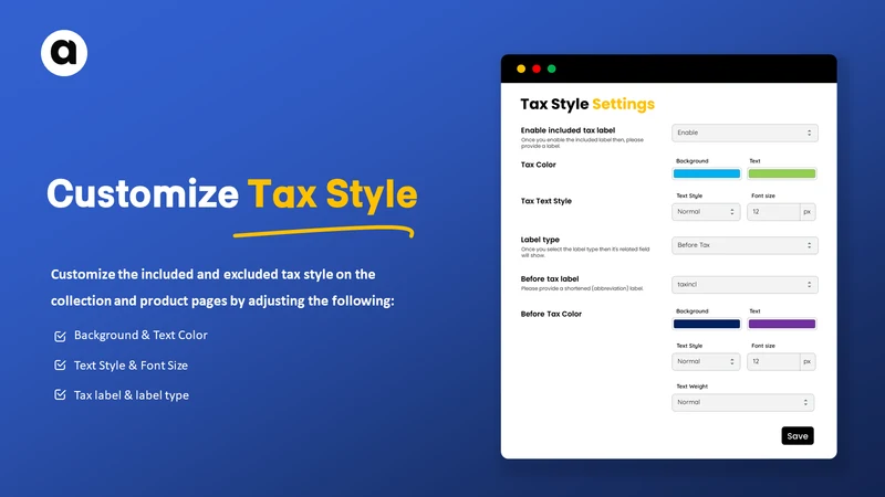 Price Before & After Tax