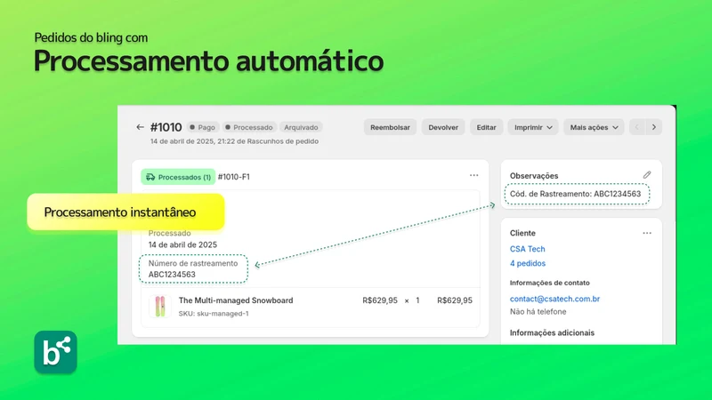 Bling Processamento Automático
