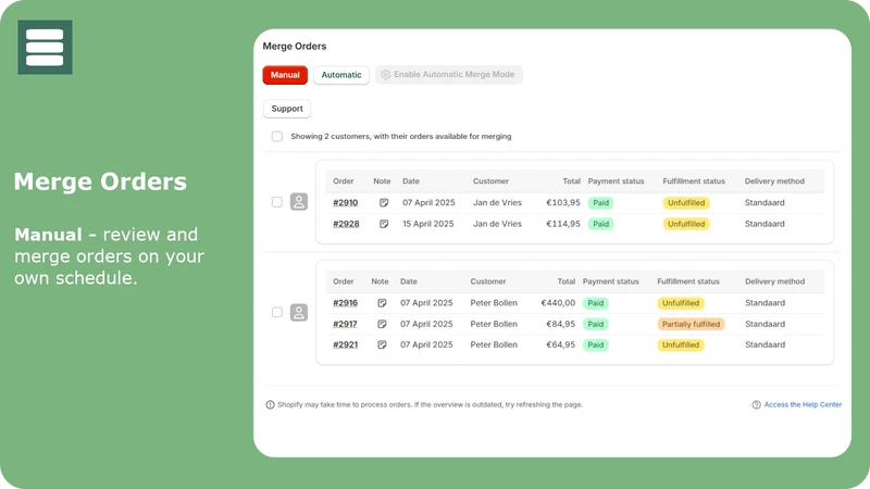 Voodux Extended Orders