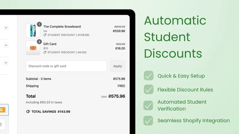Student (Education) Discount