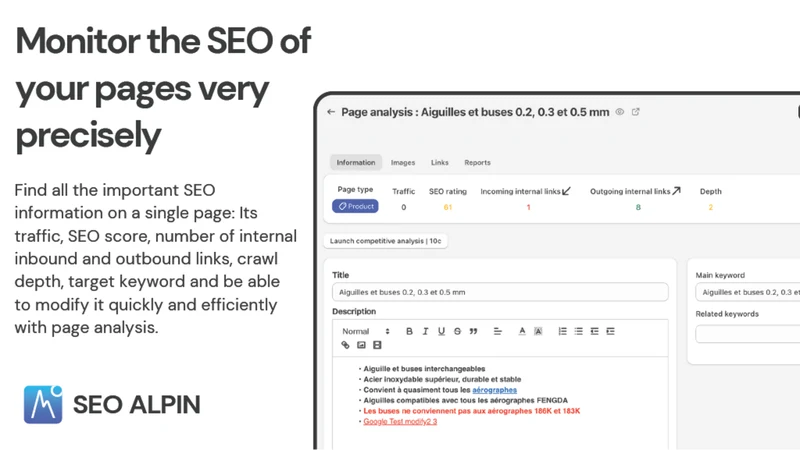 SEO Alpin : AI SEO Optimizer