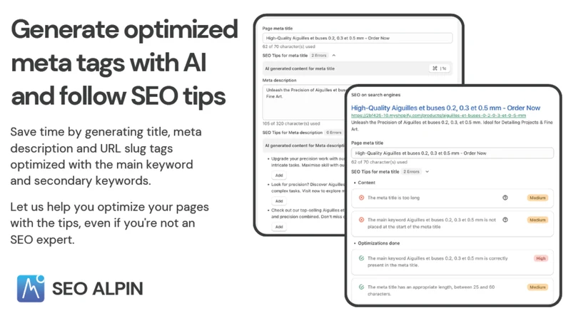 SEO Alpin : AI SEO Optimizer