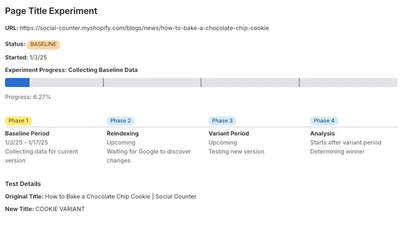 SEO A/B Tester for Google/LLM
