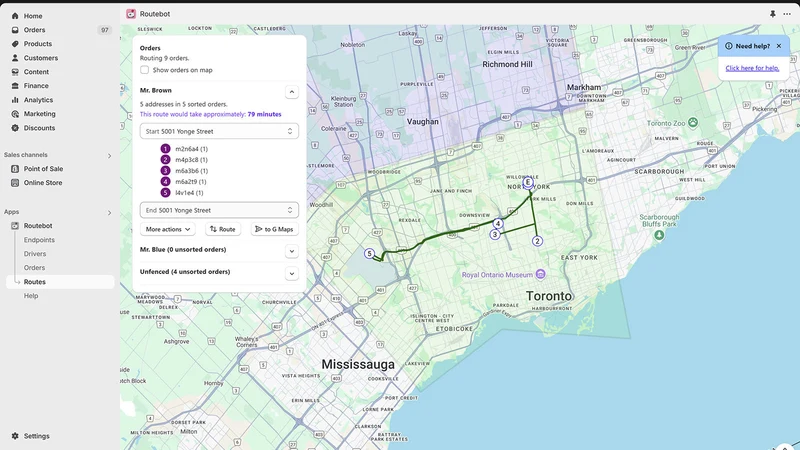RouteBot: the Delivery Planner