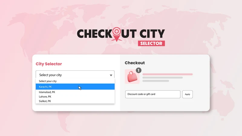 Checkout City Selector