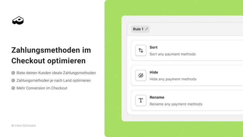 Payment Rules Hide PaymentHero