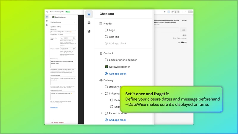 DateWise ‑ Scheduled messaging