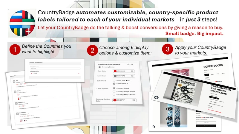 CountryBadge for Products