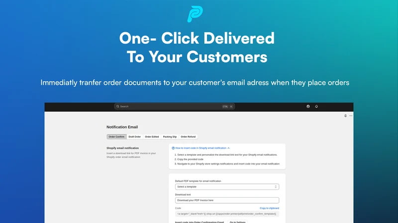 Pullush Order Printer, Invoice