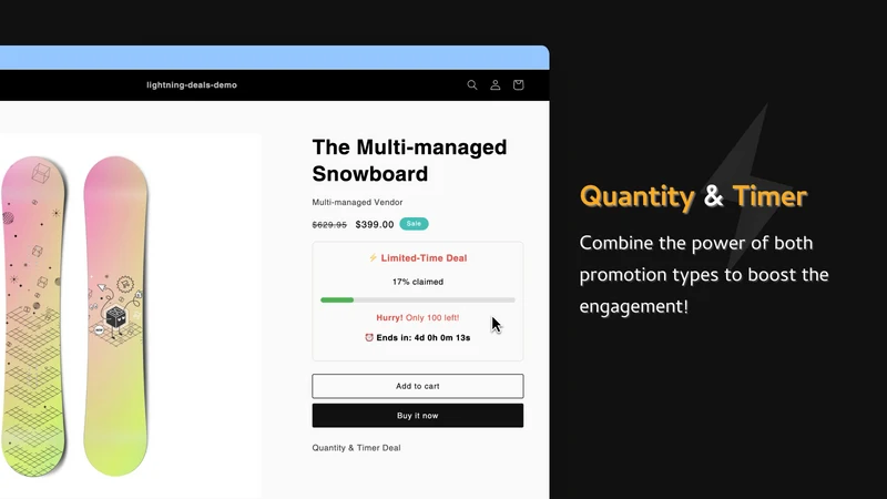 Lightning Deals: Sales Booster
