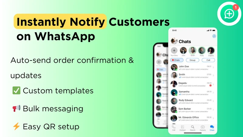 Sendly Whatsapp message orders