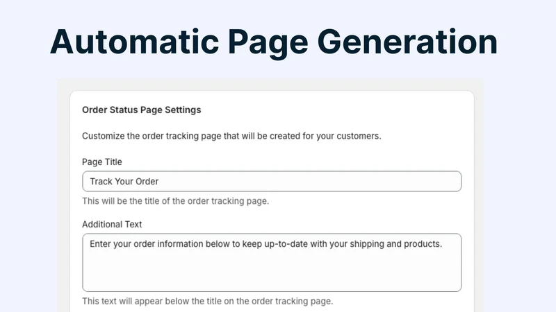 Trackable ‑ Order Tracking