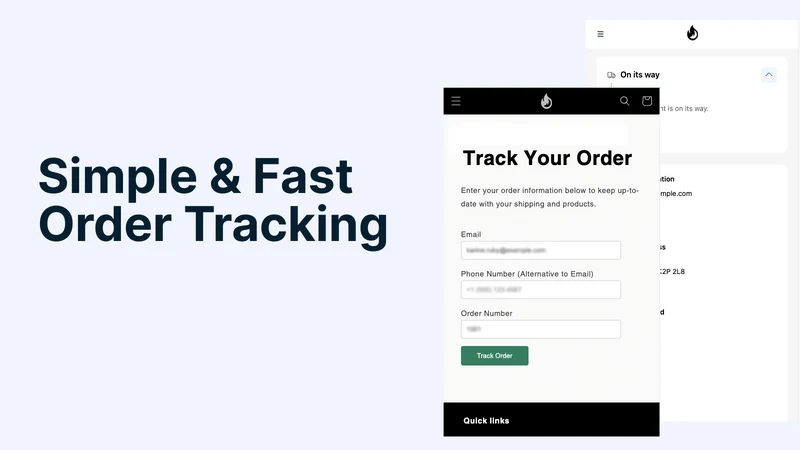Trackable ‑ Order Tracking