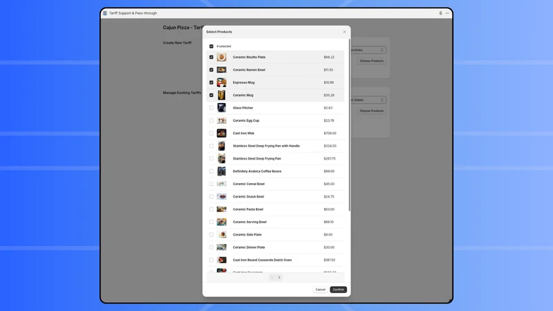 Tariff Support by Intelligems
