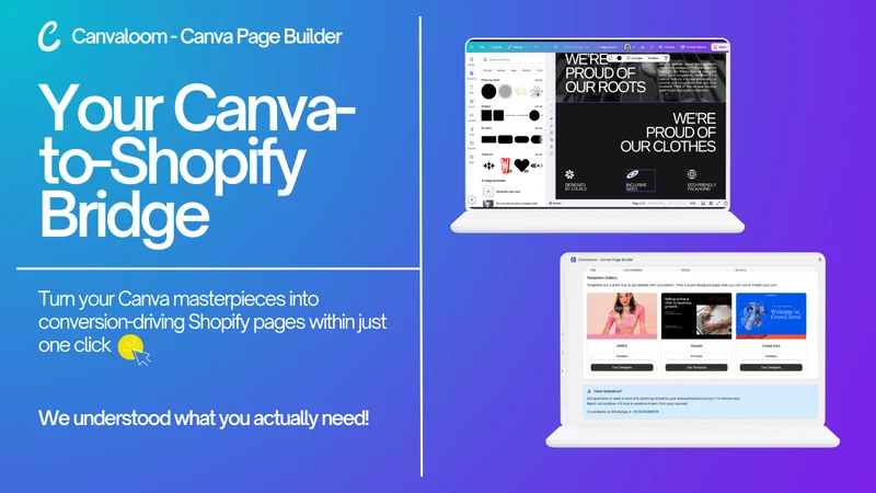 Canvaloom Canva Landing Pages