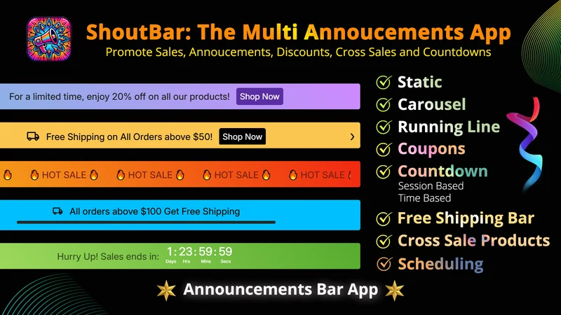 ShoutBar: Multi Announcements
