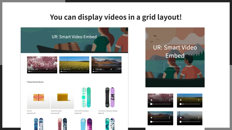 UR: Smart Video Embed