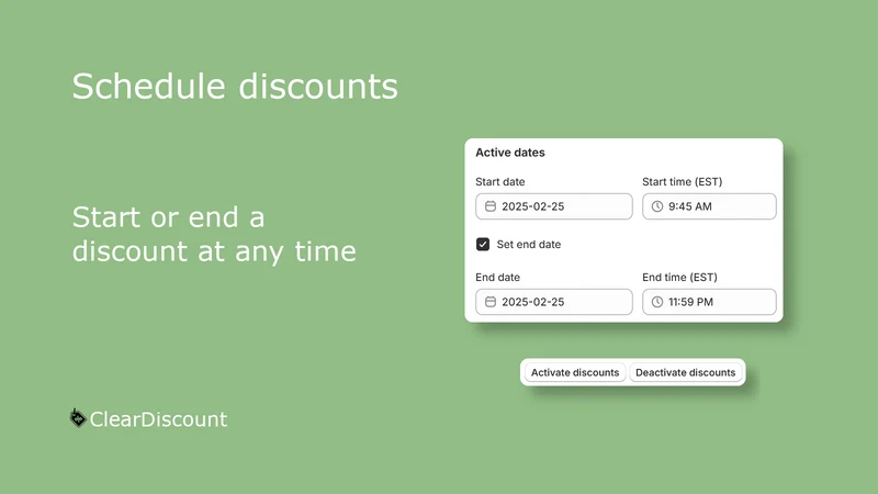 ClearDiscount : Volume & Bulk