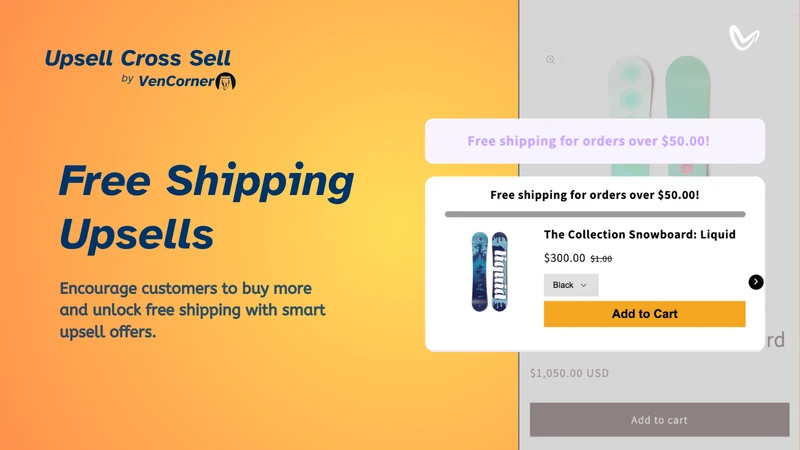 VenCorner Upsell Cross Sell