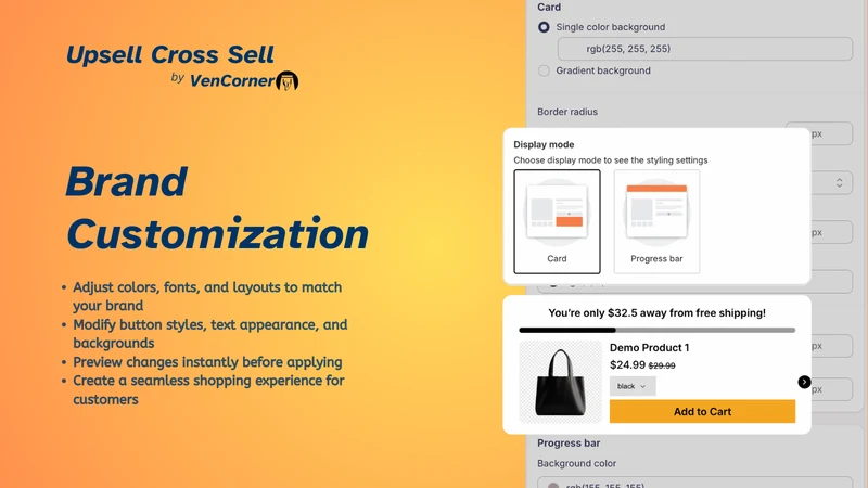 VenCorner Upsell Cross Sell