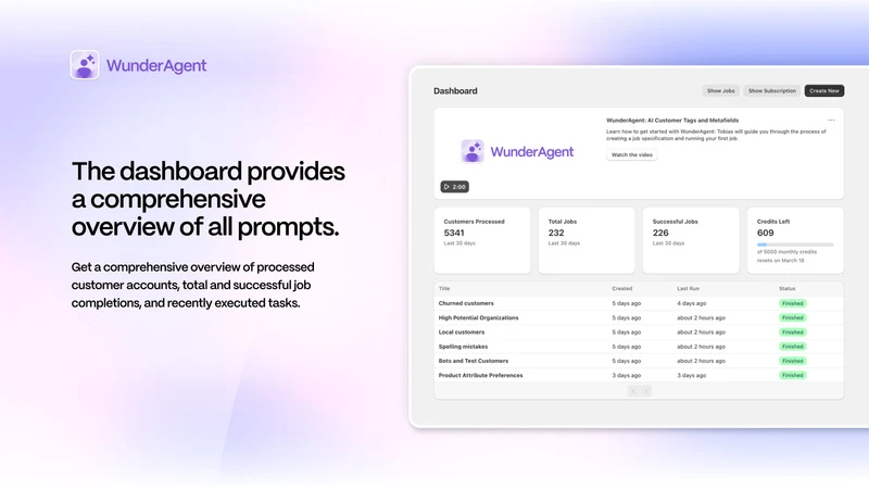 WunderAgent: AI Customer Tags