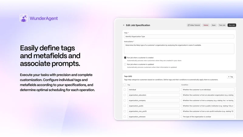 WunderAgent: AI Customer Tags
