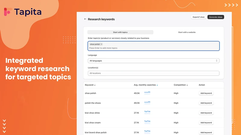 Tapita SEO AI Blog Builder