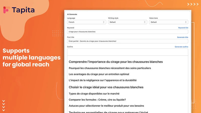 Tapita SEO AI Blog Builder