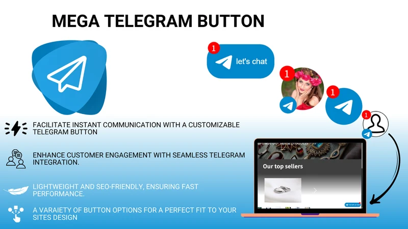 Mega Telegram Button
