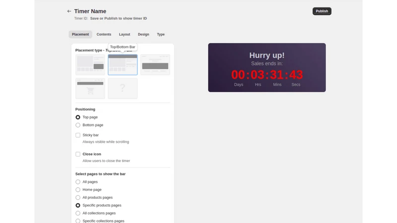ZT Countdown Timer Bar