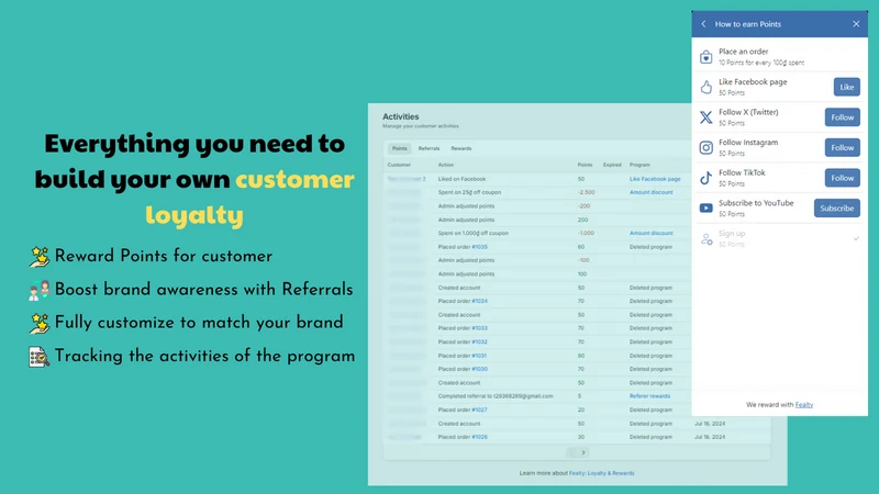 VIP: Loyalty Rewards Referrals