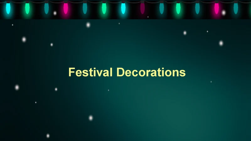 Festival Decorations Dawnify