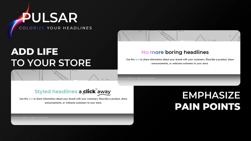 Pulsar ‑ Colorful Headlines