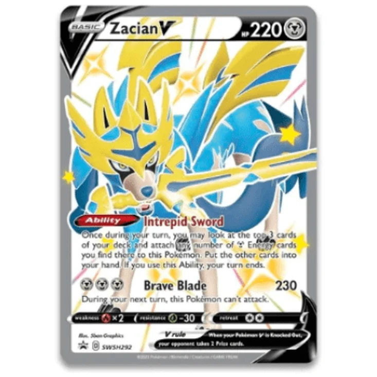 Shiny Zacian con Figura Cenit Supremo | Crown Zenith