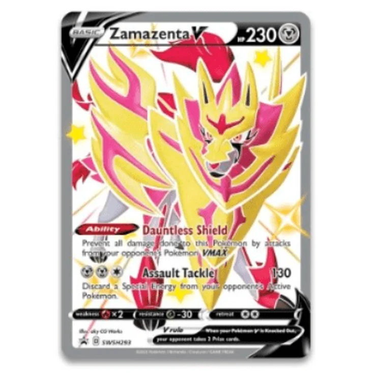 Shiny Zamazenta con Figura Cenit Supremo | Crown Zenith