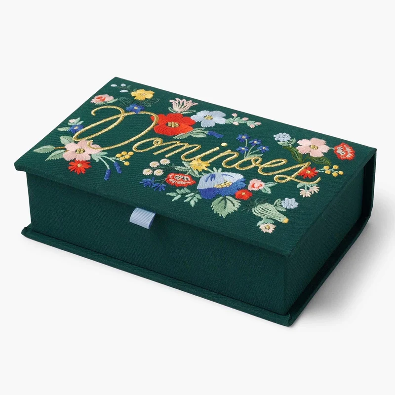 Estuche con juego de Dominó Strawberry Fields - Rifle Paper Co.