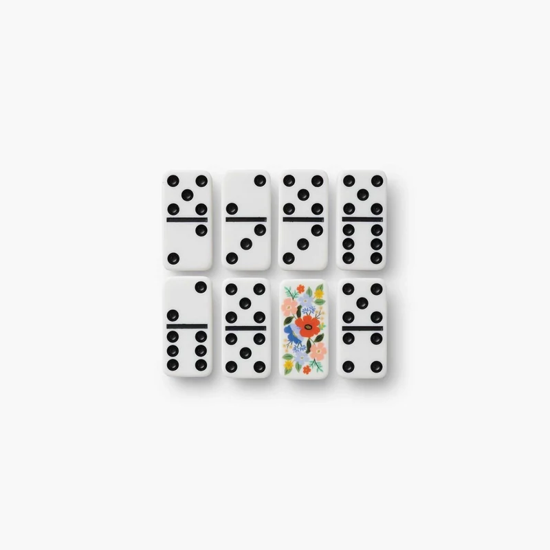 Estuche con juego de Dominó Strawberry Fields - Rifle Paper Co.