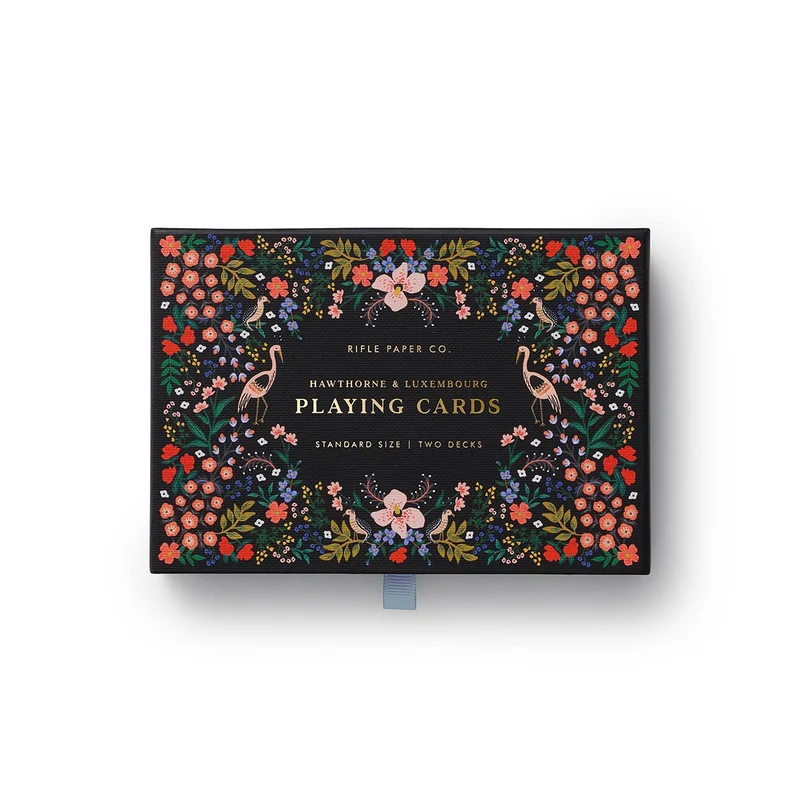 Estuche con 2 barajas de cartas Luxembourg - Rifle Paper