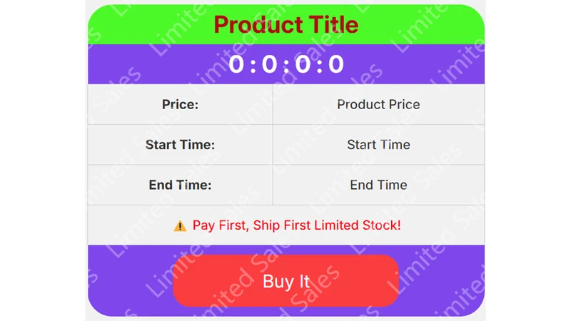 Lightnsale: Flash Sale Timer