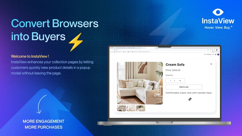 InstaView: Hover. View. Buy