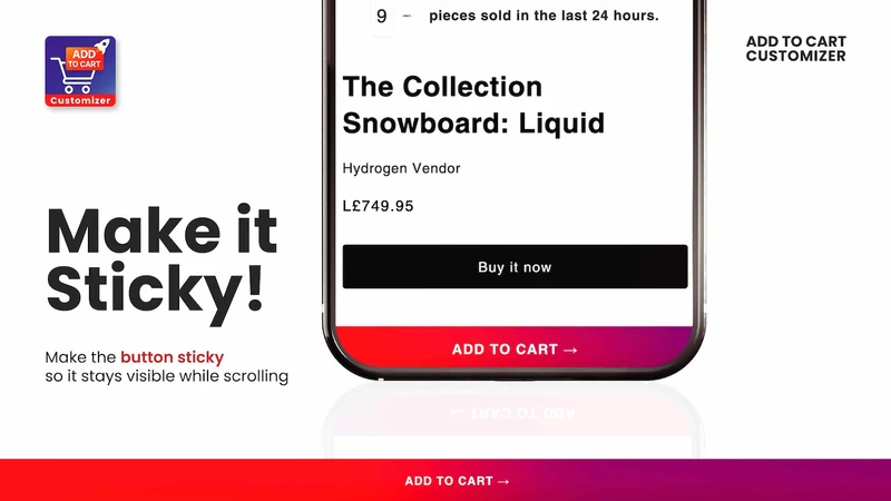 Sticky Add To Cart Animation