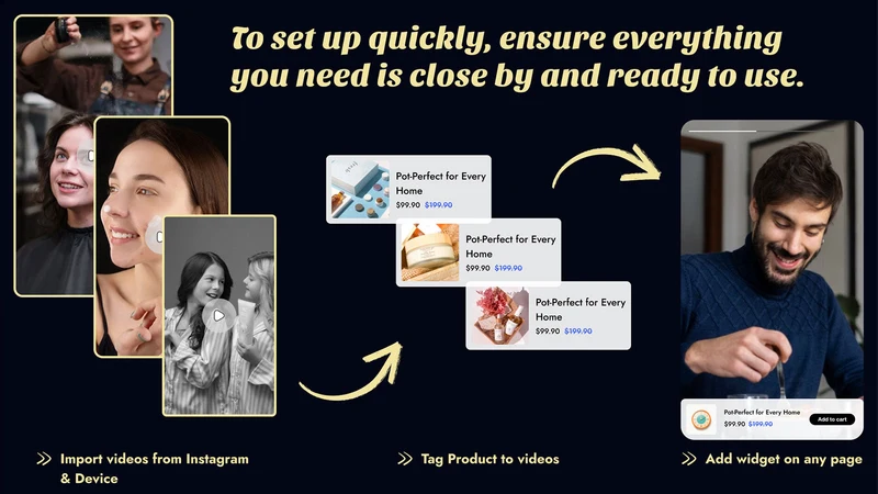 VideoVibe Shoppable UGC Videos