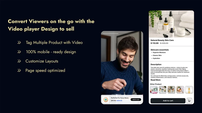 VideoVibe Shoppable UGC Videos